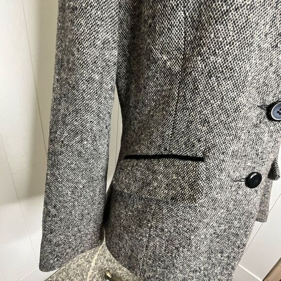 Vintage Hunt Club Women’s 6 Grey Wool Blend Peacoat Blazer Jacket 3 Button - Picture 4 of 16